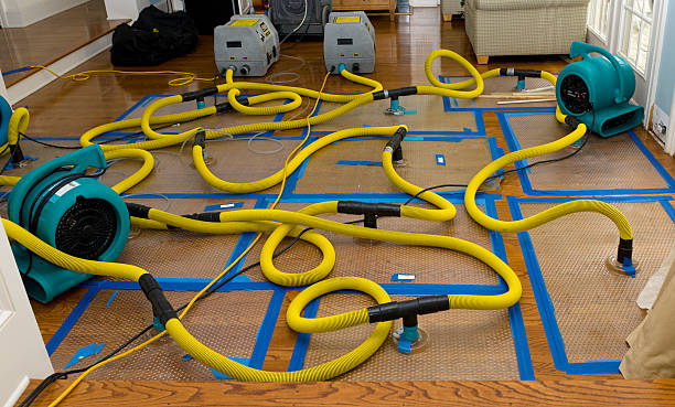 Professional Flood Damage Restoration technician working in Terre Hill, PA